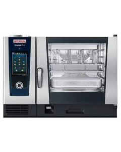 Rational CC1GRRA.0000239 iCombi Pro 6 Pan Full-Size Liquid Propane Combi Oven with Touch Screen Controls - 208/240V, 1 Phase