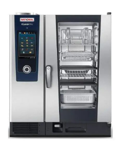 Rational CD2GRRA.0000272 iCombi Classic Single 10-Half Size Liquid Propane Combi Oven with Manual Controls - 120V