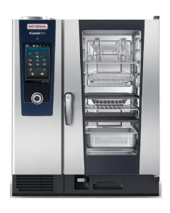 Rational CE1GRRA.0000241 iCombi Pro 10 Pan Full-Size Liquid Propane Combi Oven with Touch Screen Controls - 208/240V, 1 Phase