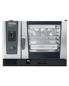 Rational CC2GRRA.0000273 iCombi Classic Single 6-Full Size Natural Gas Combi Oven with Manual Controls - 208/240V, 1 Phase
