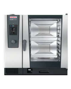 Rational CE2GRRA.0000276 iCombi Classic Single 10-Full Size Liquid Propane Combi Oven with Manual Controls - 208/240V, 1 Phase