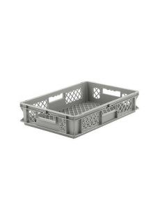 Omcan Euro-Fix Mesh Container EF6123 - 24" x 16" x 5" - Gray