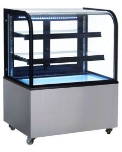 Zanduco 36" Curved Glass Dry Bakery Display Case