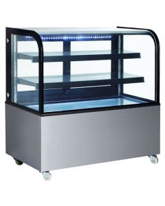 Zanduco 48" Curved Glass Dry Bakery Display Case