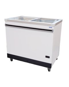 Celcold CF40SG 39.2" Ice Cream Dipping Cabinet / Freezer with Sneeze Guard - 6 Tubs