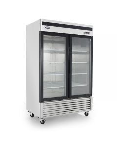 Atosa MCF8703GR 54" Bottom Mount Two Glass Door Merchandising Freezer