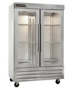 Centerline CLBM-49R-HG-LR 54" Reach-In Two Section Refrigerator with Left/Right-Hinged Glass Door