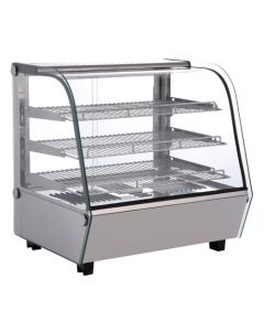 Zanduco 27" Curved Glass Countertop Display Warmer - 110V/60/1