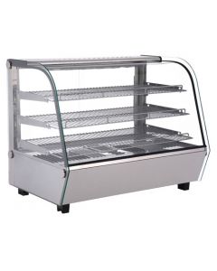 Zanduco 34" Curved Glass Countertop Display Warmer - 110V/60/1