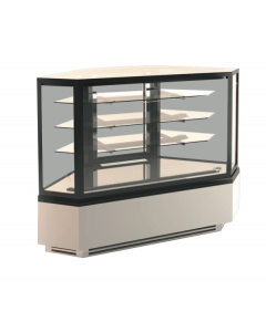 Frost Tech RFC-WRP 50" Straight Glass Refrigerated Coner Display Case