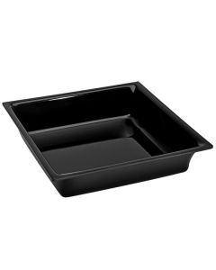 Delfin 11.5" x 11.5" x 2.5" Black Small Bowl BSQ-11CTD