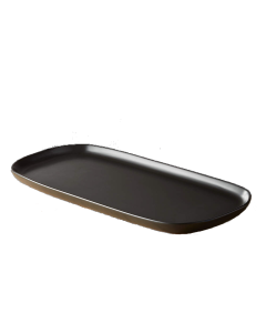 Delfin Matte Black Rectangular Platter SPRC-128-10DP