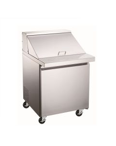 Aurora 28" Mega Refrigerated Prep Table with Single Door - 201L