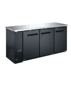 Aurora 73" Back Bar Cooler with 3 Solid Doors - 525L