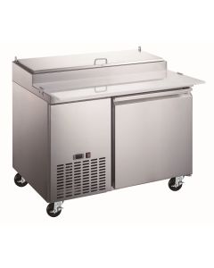 Aurora 44.5" Refrigerated Pizza Prep Table with 1 Door