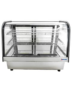 Omcan 35" Countertop Drop-in Curved Glass Refrigerated Display - 173L