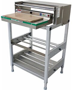 Omcan 6" x 15" Double Roll Floor Wrapping Machine with Hot Plate