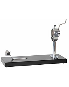 Omcan Prosciutto Holder with Wooden Base and Rotating Handle