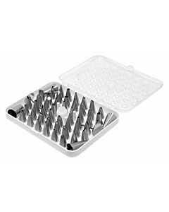 Omcan 52 Sets of Seamless Stainless Steel Cake Decorating