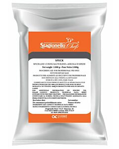 Omcan 2kg/Bag Curing Salts and Spice Blend for Long Fermentation Salami Speck