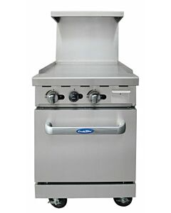 Atosa AGR-24G 24'' Wide Griddle with (1) 20'' Wide Oven 2 Oven Racks