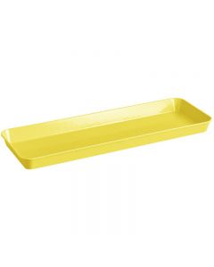 Cambro 10302MT145 Rectangular Market Display Tray / Pan 10X30X2" - Yellow