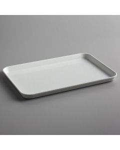 Cambro 1218MT148 Rectangular Market Tray / Pan 12" x 18" x 3/4" - White