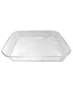 Delfin 12" x 10" x 2" Clear Cut Corner Tray 3.25 Qt. BCC1210-00