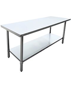 Zanduco 24" Depth Stainless Steel Worktable with Stainless Steel Undershelf and Legs
