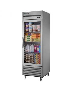 True T-23G-HC~FGD01 One Section Glass Door Reach In Refrigerator with LED Lighting