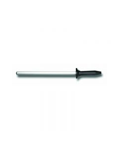 Zanduco 12" Diamond Sharpening Steel, Black Handle
