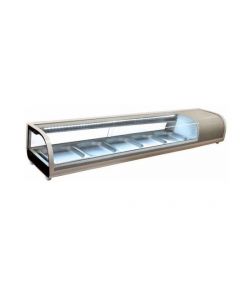 Omcan Refurbished -Refrigerated Showcase Sushi 132 L/4.7 Cu Ft 110V/60/1 Ce Cetlus ETL Sanitation