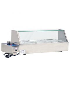 Omcan 1.5-kW Bain Marie with 3 Half-size Pans