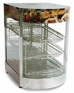 Omcan 14" Display Warmer with Curved Glass