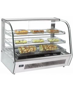 Zanduco 34" Countertop Curved Glass Display Warmer
