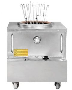 Zanduco 28" x 30" Stainless Steel Tandoor Clay Oven – Natural Gas