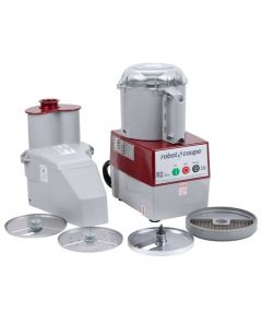 Robot Coupe R2 Dice Combination Continuous Feed Food Processor / Dicer with 3 Qt. Gray Polycarbonate Bowl - 2 hp