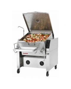 Market Forge 30P-STEM Tilting Skillet, 30 gal. Capacity, Closed Base, 208V