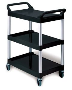Rubbermaid 3424-88 Utility Cart/4"dia (10.2 cm) Swivel Casters Black