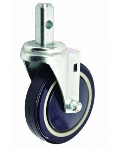 Zanduco 5" Polypropylene and Polyurethane Heavy Duty Bun Pan and Lug Rack Caster without Brake