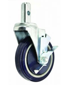Zanduco 5" Heavy Duty Bun Pan and Lug Rack Caster with Brake