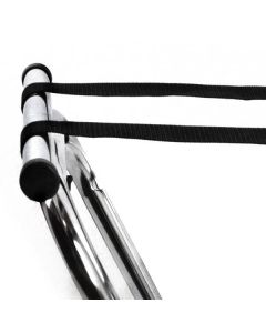 Zanduco 31" Chrome Bar Tray Stand