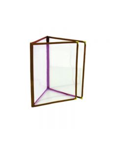 Omcan Triple-Fold Menu Holder - Brown 9.25" x 11.75" 39801