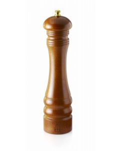 Omcan 26cm Dark Italian Beech Wood Classic Pepper Mill