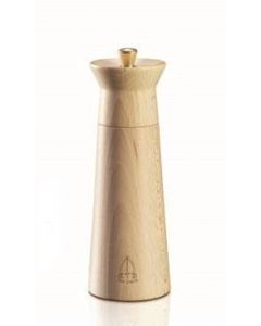 Omcan 15cm Light Beech Wood Pepper Mill