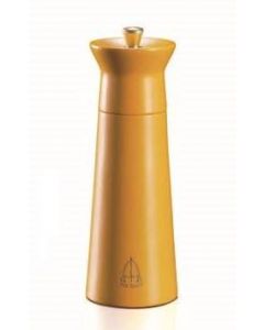 Omcan 15cm Beech Wood Pepper Mill Orange Solid