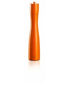 Omcan 30cm Orange Italian Beech Wood Pepper Mill