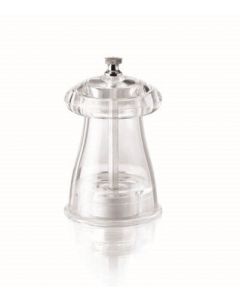 Omcan 10cm Acrylic Resin Crystal Shape Salt Mill