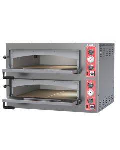 Omcan 11.2 KW Entry Max Series Pizza Oven with Double Chamber - Single Phase