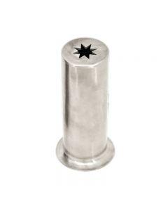 Omcan Churro Nozzle Adapter - Stainless Steel Plain Nozzle 20 mm